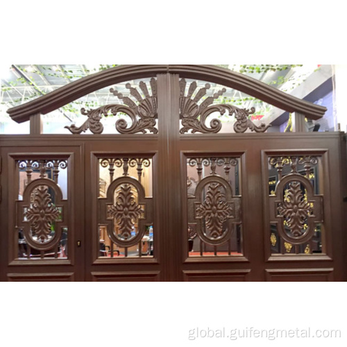 Aluminum Art Door Villa courtyard aluminium gate Manufactory